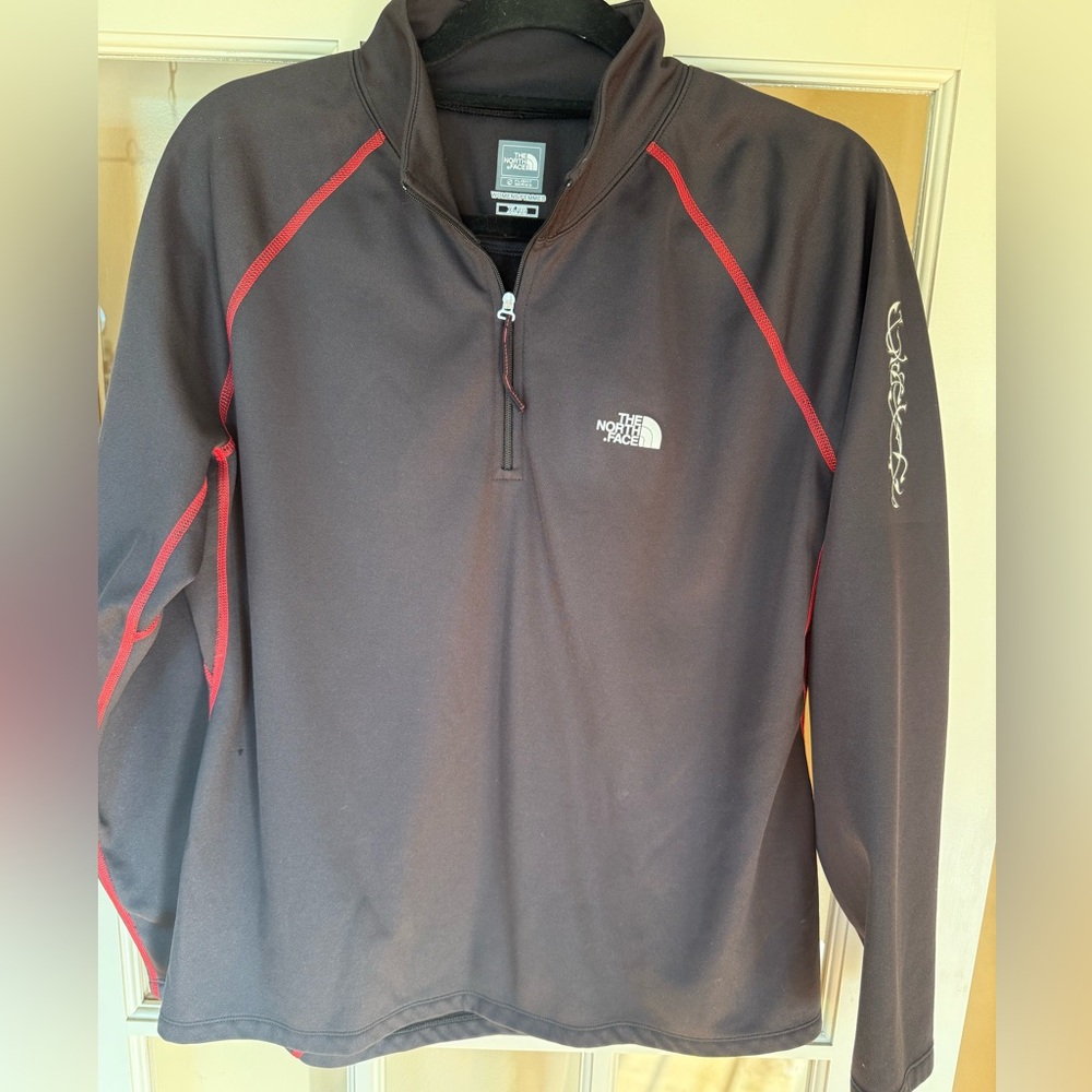 The North Face Black Pullover with Red Trim women’s XL